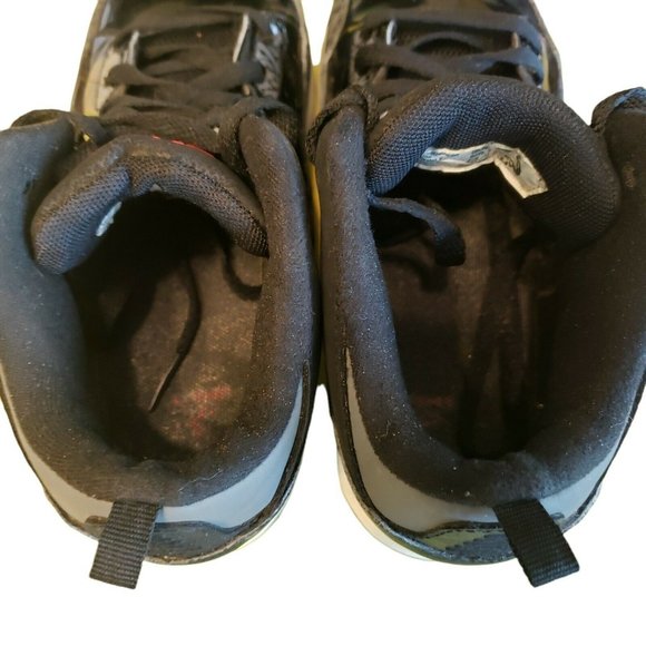 SHAQ Boys 4 Black/Grey Mid top lace up Athletic Shoe sneakers - Picture 3 of 9